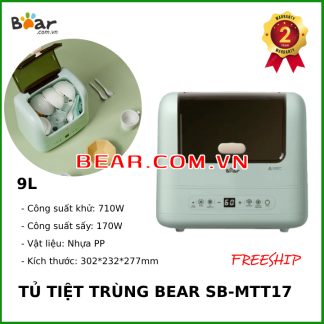 Tủ tiệt trùng bình sữa 9L Bear XDG-A07C1 / SB-MTT17